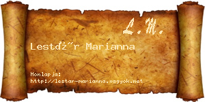 Lestár Marianna névjegykártya
